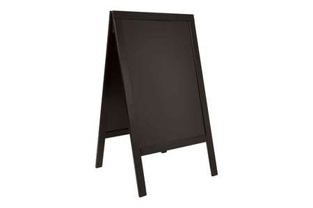 Image de TABLEAU ARDOISE NOIR WOODY 69x65x125CM