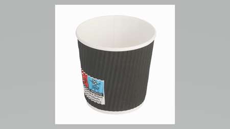 Image de GOBELET CARTON 24 CL BOISSON CHAUDES DOUBLE PAROI ONDULÉ