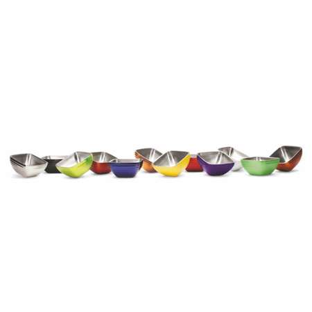 Image de BOLS CARRRES 25.8XH.13CM A DOUBLE PAROI ISOTHERMES BLANC