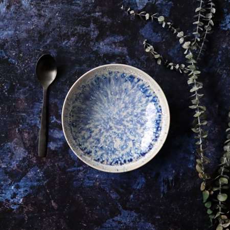Image de ASSIETTE Ø21CM CALOTTE SAPHIR PORCELAINE BLEU