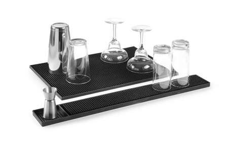 Image de TAPIS DE BAR 4.5X3XH.1.5CM CAOUTCHOUC NOIR