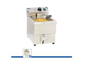 FRITEUSE ELECTRIQUE AVEC VANNE DE VIDANGE 8L