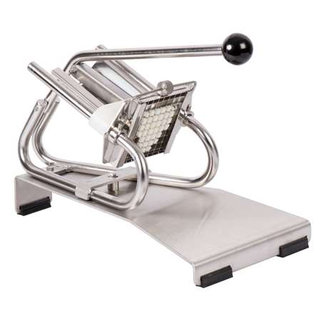 Image de COUPE FRITES INOX SUR SOCLE COUTEAU + POUSSOIR 10MM