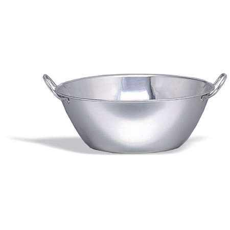 Image de BASSINE A FOND PLAT INOX Ø40cm