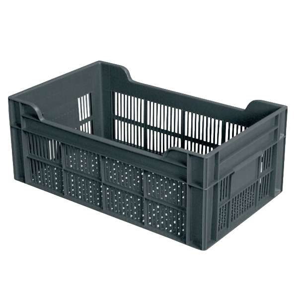 Image de CAISSE AJOUREE 500x300x200MM GRIS 20L