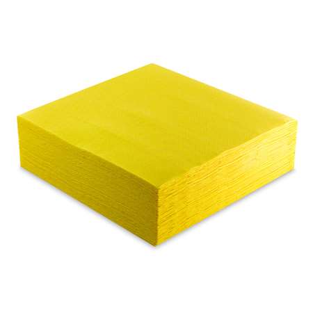 Image de SERVIETTE DOUBLE-POINT 40 X 40CM JAUNE