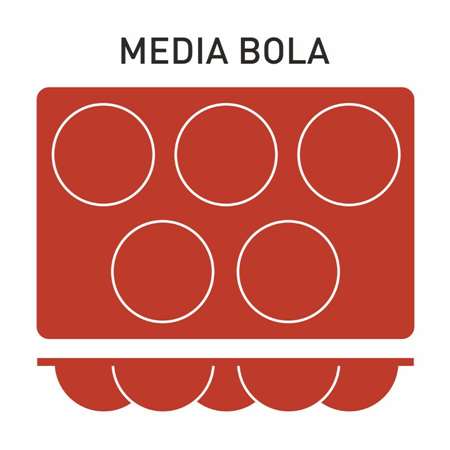 Image de MOULE MEDIA BOLA 20x30xH.40MM