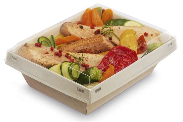 Image de BOITE FOND CARTON 850CC +COV RPET LUXIFOOD
