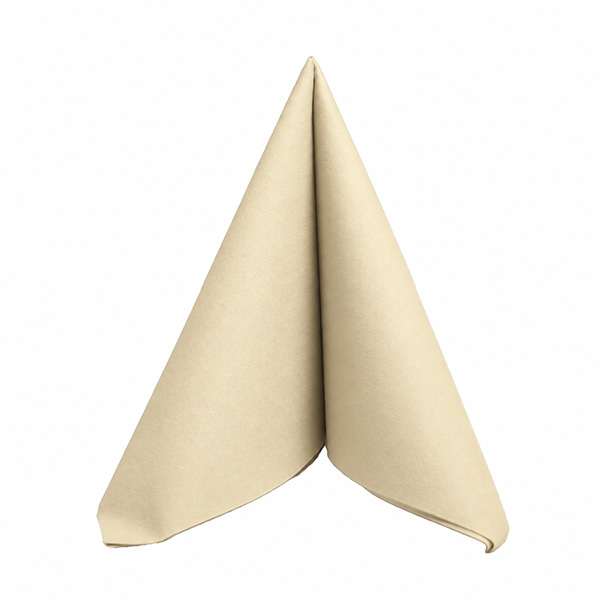 Image de SERVIETTE AIRLAID BIO LEAF 40 X 40CM PLIAGE 1/8 MIEL