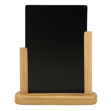 Image de ARDOISE DE TABLE ELEGANT MEDIUM BLACK BASE TEAK