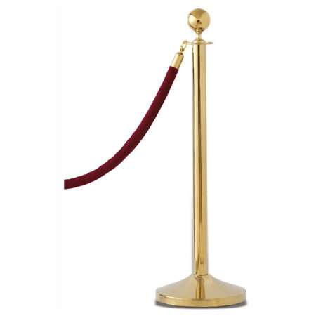 Image de POTEAU H.10.5CM ACIER INOXYDABLE DORE SANS CORDE