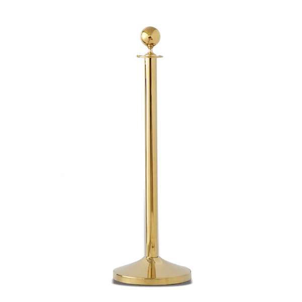 Image de POTEAU H.10.5CM ACIER INOXYDABLE DORE SANS CORDE