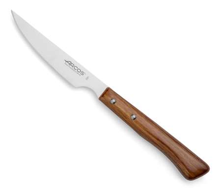 Image de COUTEAU A STEAK LISSE MANCHE BOIS 110MM