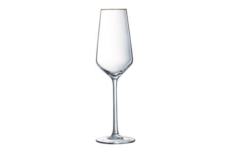 Image de VERRE CHAMPAGNE ULTIME BORD OR SET4