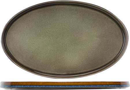 Image de ASSIETTE OVALE 35.5x23.5CM QUINTANA GREEN