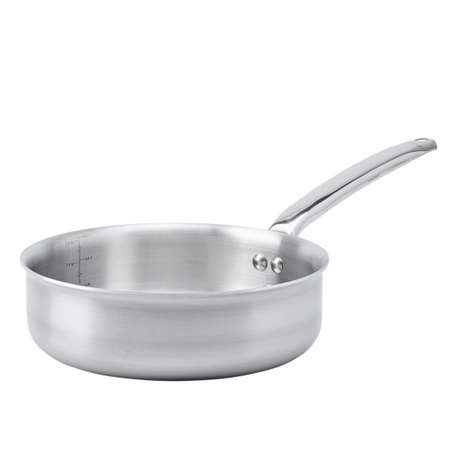 SAUTEUSE Ø24CMXH.7.7CM ALCHIMY BORD DROIT INOX