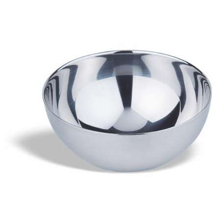 Image de SALADIER Ø10XH.5CM DEMI-SPHERIQUE INOX