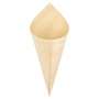 Image de CORNETS EN FEUILLE DE PIN 17 CM NATUREL BOIS