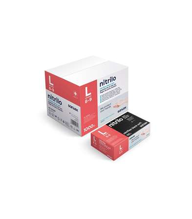 Image de GANT NITRILE NOIR NON POUDRE T8/9 - L