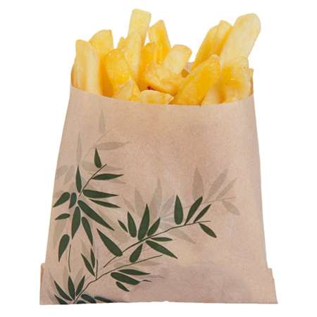 Image de SACHETS FRITES 'FEEL GREEN' 34 G/M2 12x12cm NATUREL