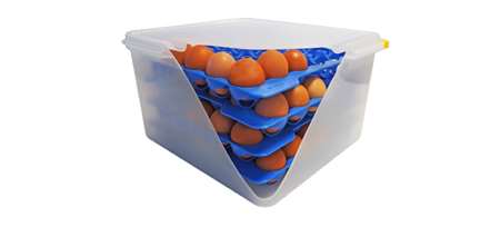 Image de BOITE A OEUFS GN2/3 + 4 PLATEAUX D'OEUFS 30 OEUFS