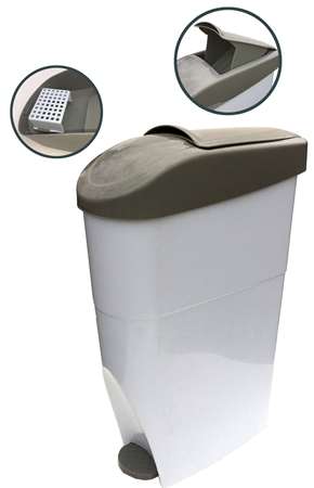 Image de POUBELLE A PEDALE SERENA 20L HYGIENE FEMININE