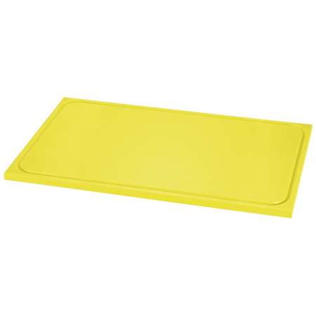 Image de PLANCHE A DECOUPER AVEC RIGOLE 53 X 32 X H.2CM GN 1/1 JAUNE
