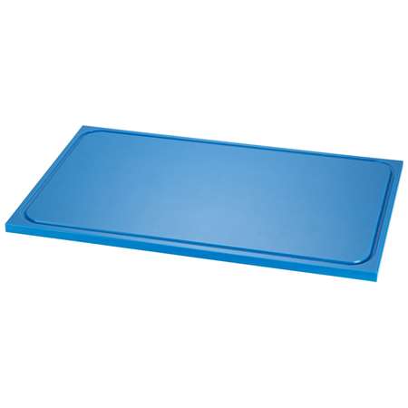 Image de PLANCHE A DECOUPER AVEC RIGOLE 53 X 32 X H.2CM GN 1/1 BLEU