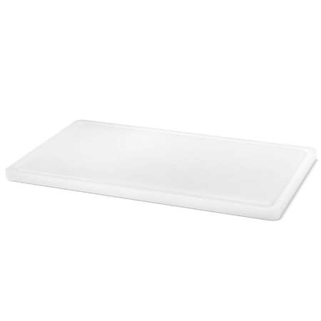 Image de PLANCHE A DECOUPER AVEC RIGOLE 53 X 32 X H.2CM GN 1/1 BLANC