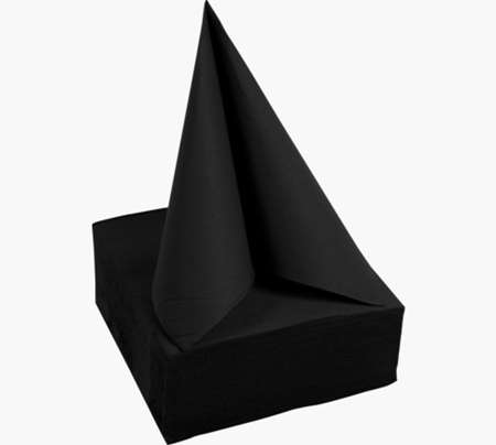 Image de SERVIETTE MICRO-GAUFRE 38 X38CM NOIR