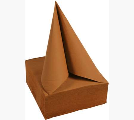 Image de SERVIETTE MICRO-GAUFRE 38 X38CM TERRACOTTA