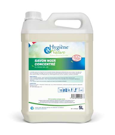 Image de SAVON NOIR CONCENTRE A L'HUILE DE LIN ECOCERT
