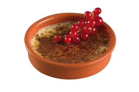 COUPELLE Ø14XH.3.3CM CREME BRULEE TERRACOTA SET4