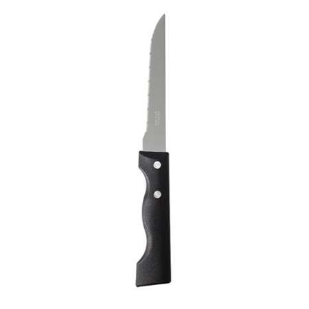 Image de COUTEAU A STEAK MANCHE NOIR 2 RIVETS 22.5CM