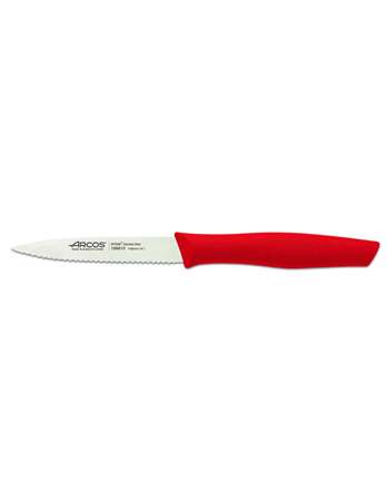 Image de COUTEAU OFFICE NOVA POLYPRO LAME CRANTEE ROUGE 100MM