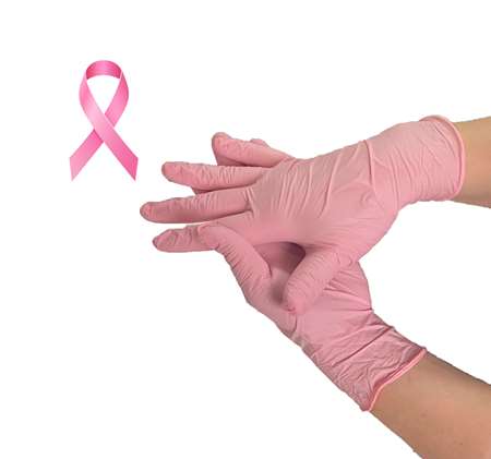 Image de GANT NITRILE ROSE NON POUDRE TAILLE M