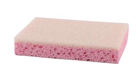 Image de TAMPON EPONGE ROSE RECURANT BLANC 130x90mm