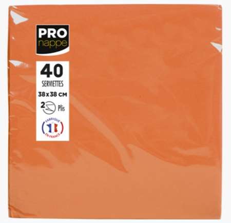 Image de SERVIETTE MICRO-GAUFRE 38 X38CM ORANGE
