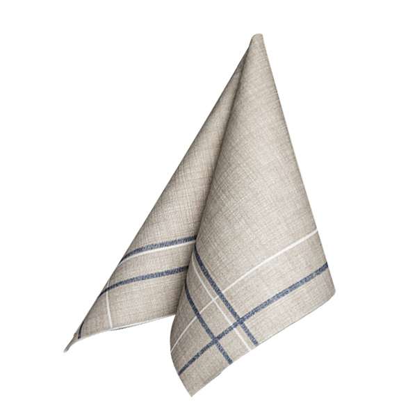 Image de SERVIETTE AIRLAID 40 X 40CM DECOR CANOVACCIO BLU