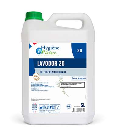 Image de LAVODOR 2D FLEURS BLANCHES - Bidon de 5 Litres