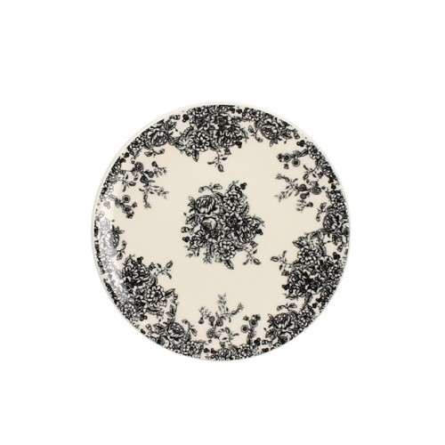 Image de ASSIETTE DESSERT Ø16.5CM FLORALI DECOR NOIR
