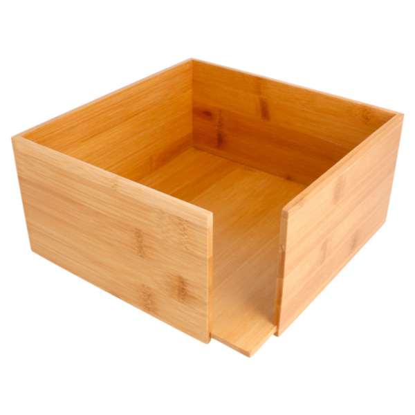 Image de DISTRIBUTEUR SERVIETTES 21x21x10 CM NATUREL BAMBOU