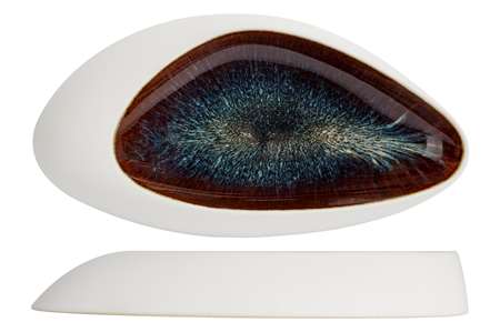 Image de ASSIETTE PLATEAU A SERVIR MAUNA 30X15.5XH4.5CM