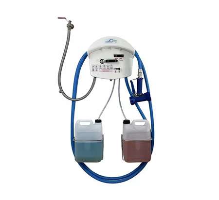 CENTRALE ASPIRATION SIMULTANE 2 prod. TUYAU 15M SUPPORT 10L