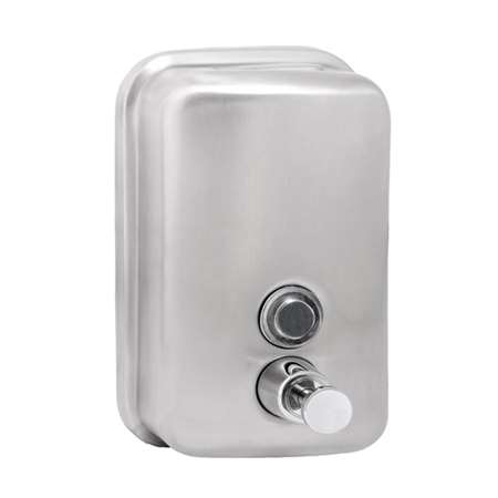 Image de DISTRIBUTEUR DE GEL POUR MAINS 500 ML 10,5x10x15 CM ARGENTE