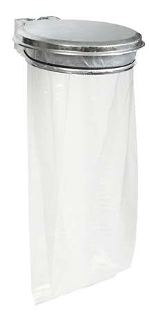 Image de SUPPORT SAC MURAL 110L AVEC COUVERCLE GRIS