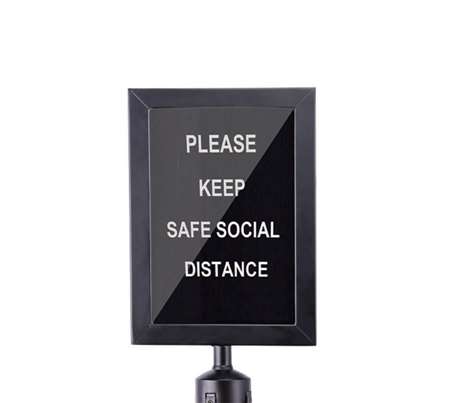 Image de PANNEAU INFORMATION 22X46CM NOIR