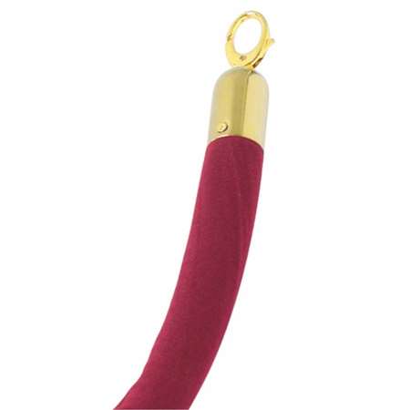 CORDON L.150CM A CROCHETS DORES CORDON ROUGE