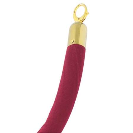 Image de CORDON L.150CM A CROCHETS DORES CORDON ROUGE