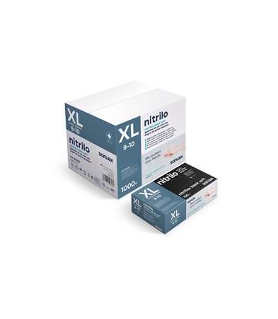 Image de GANT NITRILE NOIR NON POUDRE NITRIFLEX TAILLE XL